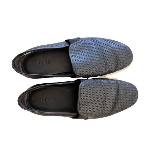 Vince Blair Mens Black Snake Embossed Leather Slip On Sneakers Size 11 US 45 EUR $225‼️VINCE. Blair Animal Snake Print Leather Slip On  main image 4